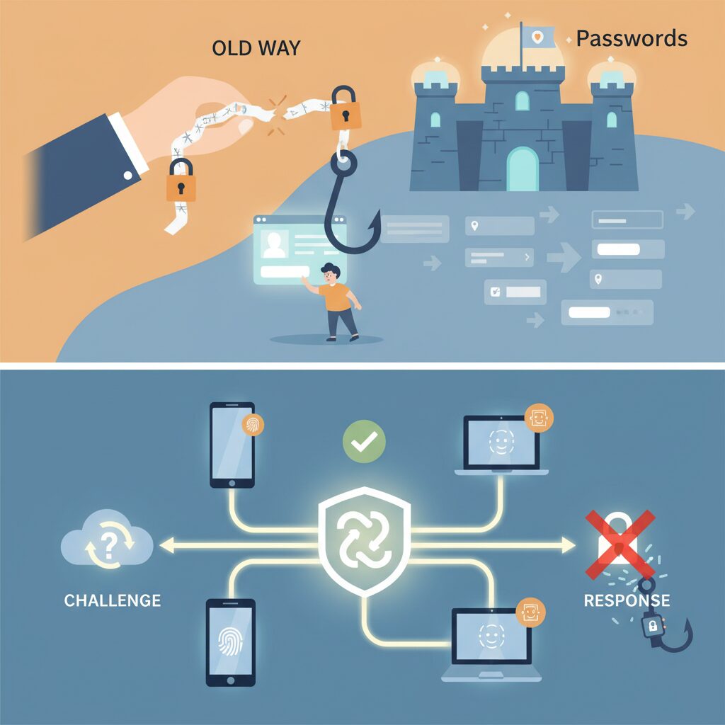 How Cryptographic Challenge–Response Eliminates Phishing のイメージ