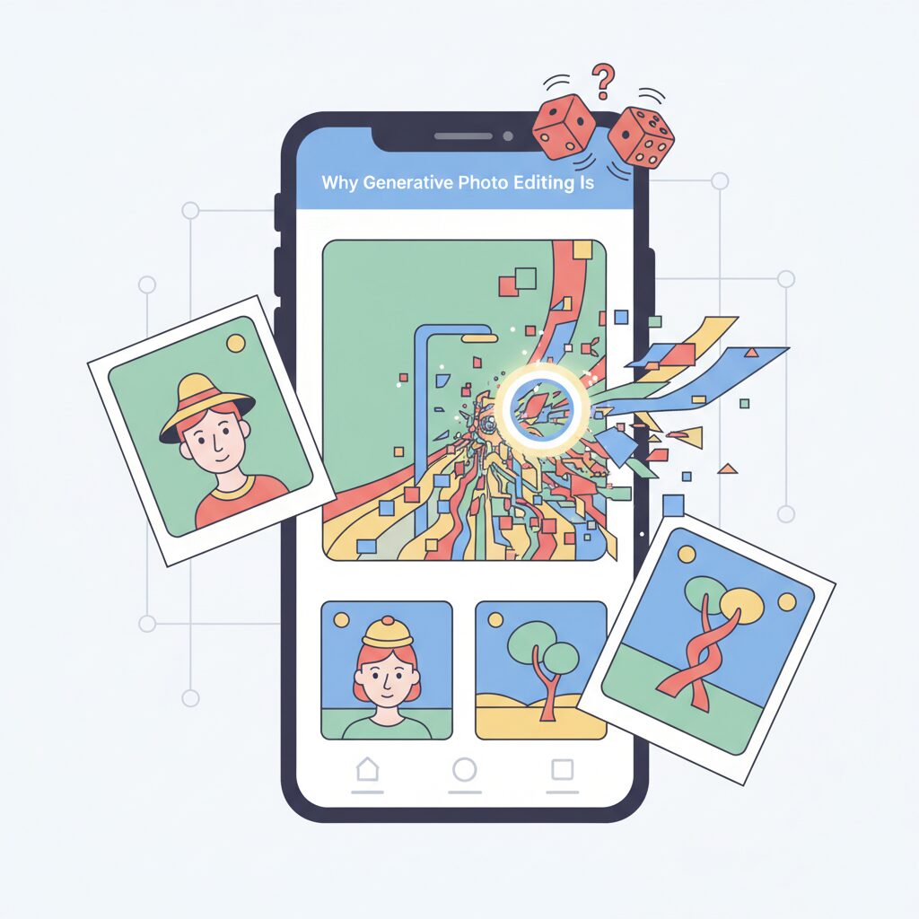 Why Generative Photo Editing Is Inherently Probabilistic のイメージ