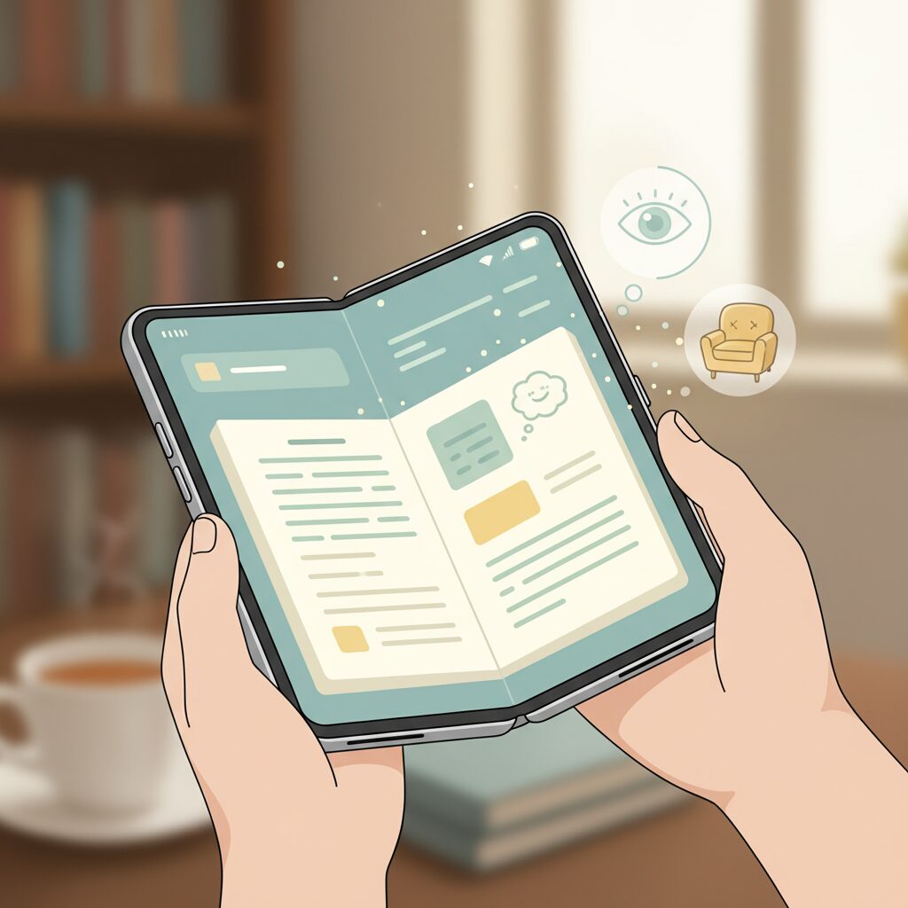 Pixel 10 Pro Fold Display Technology and Reading Comfort のイメージ