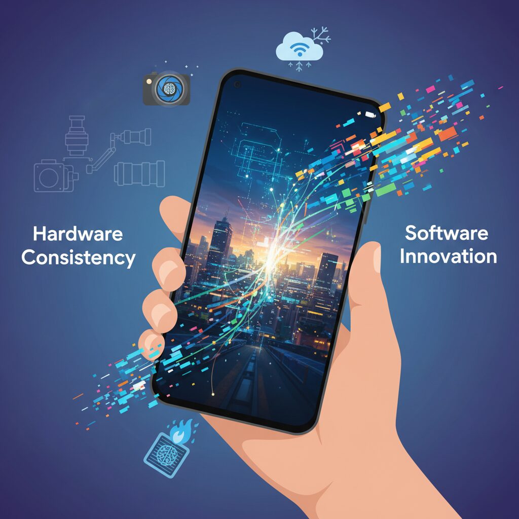 Camera Sensor Strategy: Hardware Consistency vs Software Innovation のイメージ