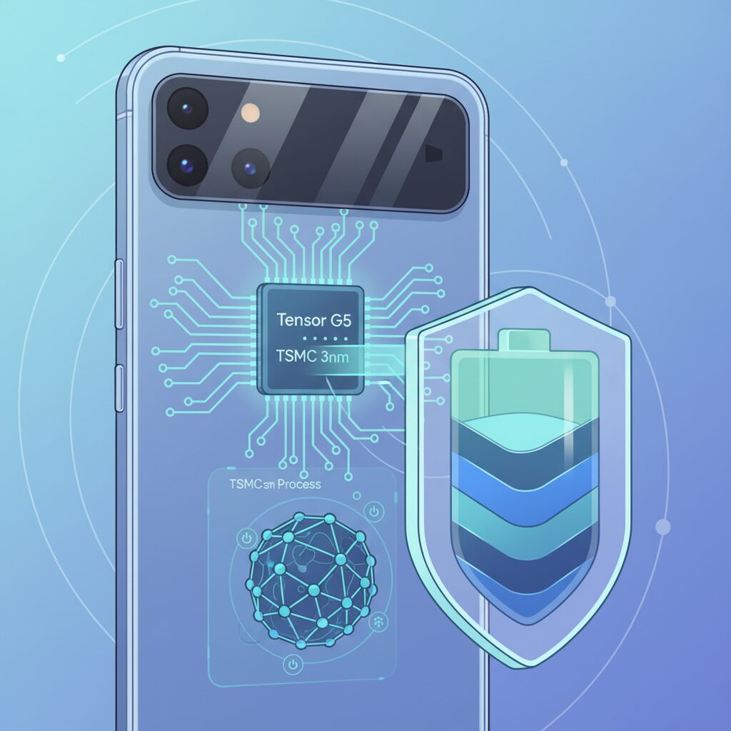 The Role of Tensor G5 and TSMC’s 3nm Process in Power Efficiency のイメージ