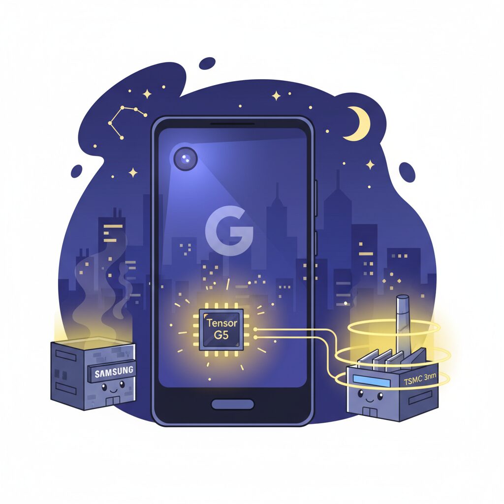 Tensor G5 and the Shift from Samsung to TSMC 3nm Manufacturing のイメージ