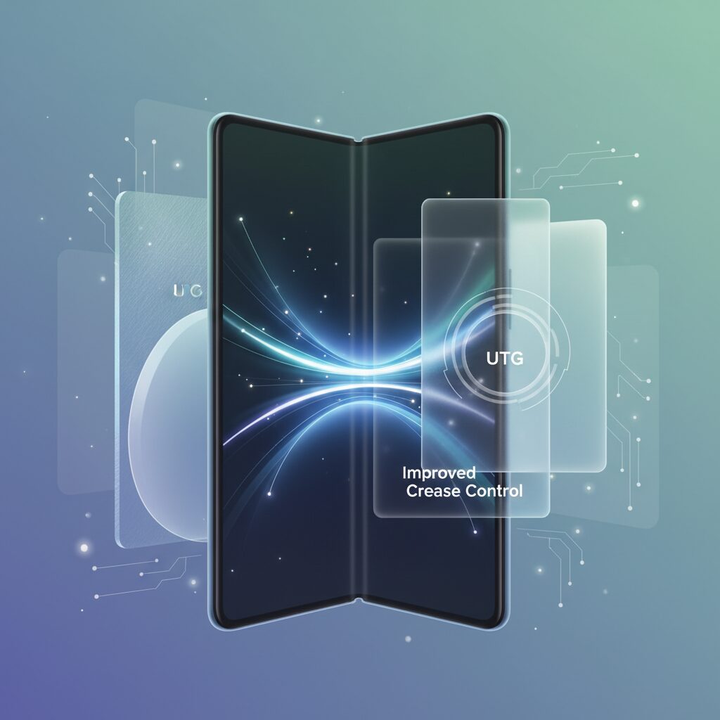 Display Technology Advances: UTG, Ceramic Glass, and Improved Crease Control のイメージ