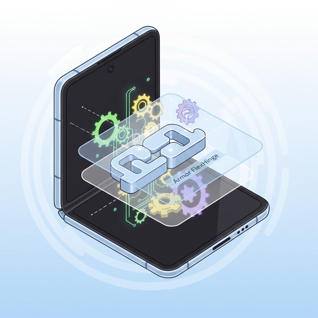 The Role of the Armor FlexHinge in Display Stress Management のイメージ