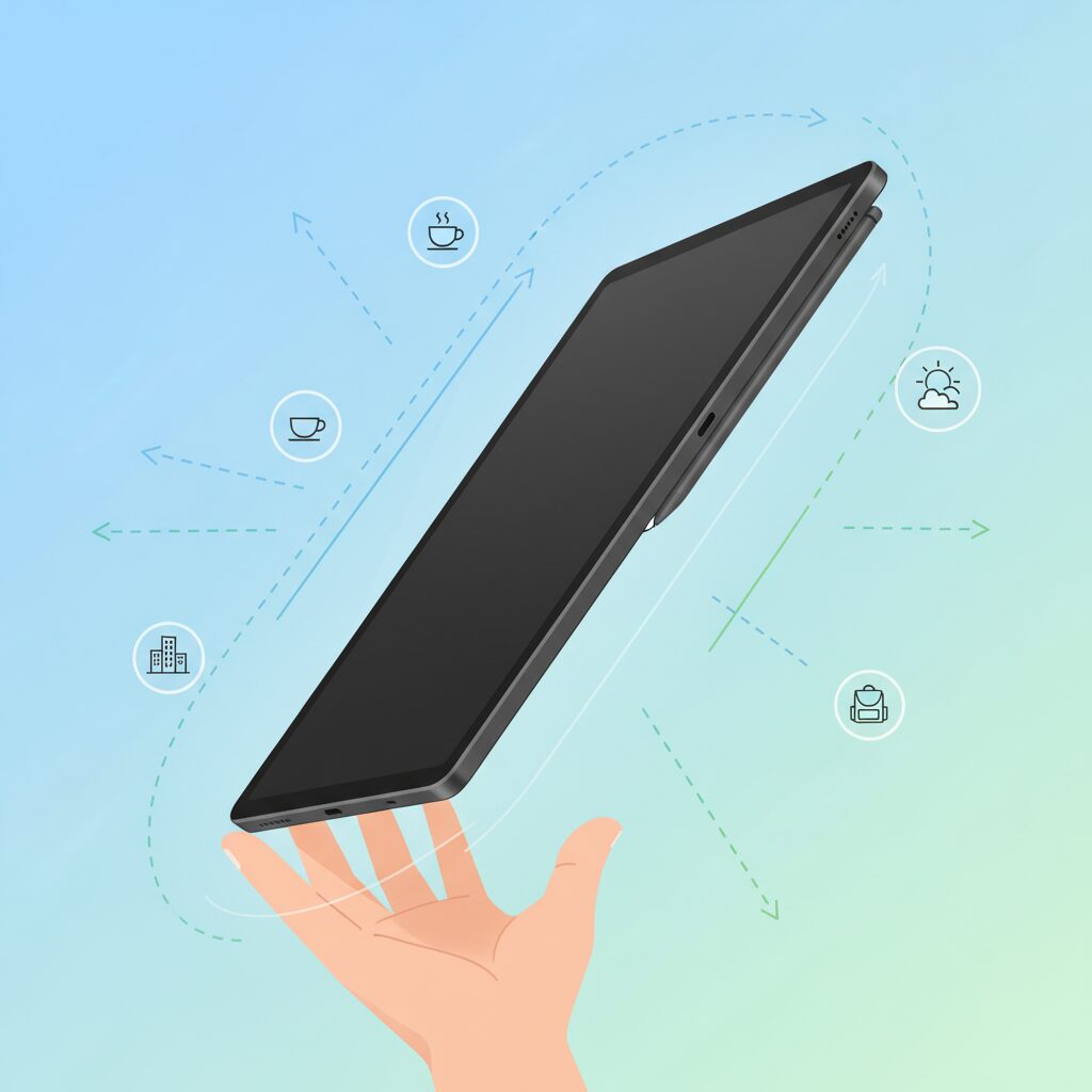 Galaxy Tab S10+ at a Glance: Size, Weight, and Design Philosophy のイメージ