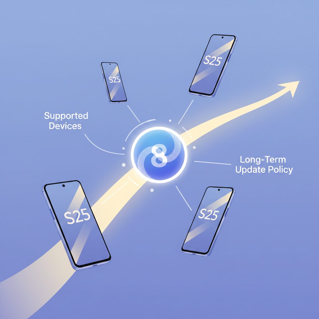Supported Devices and Samsung’s Long-Term Update Policy のイメージ