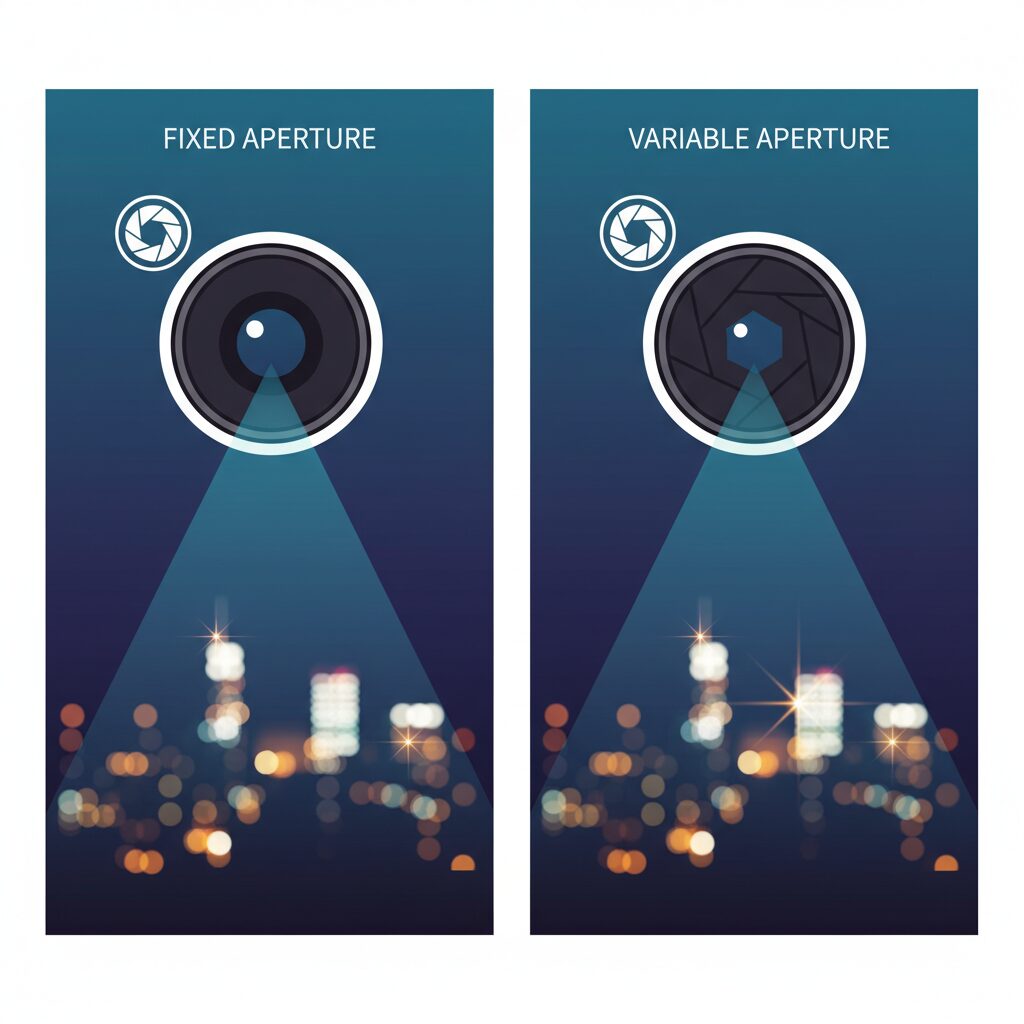 Lens Engineering in the Dark: Fixed vs Variable Aperture Strategies のイメージ