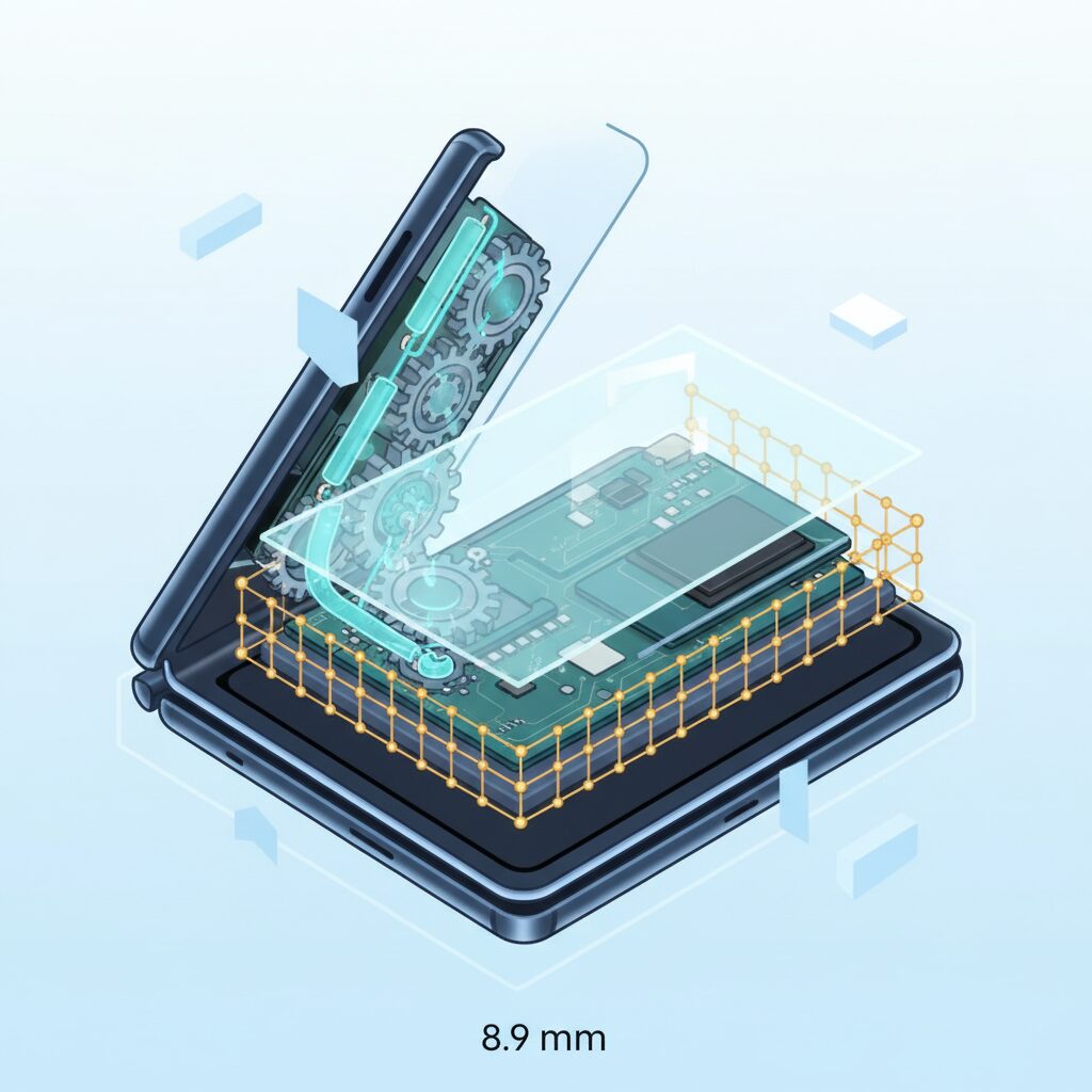 Ultra‑Thin Design vs Structural Strength: Inside the Z Fold 7 Frame のイメージ