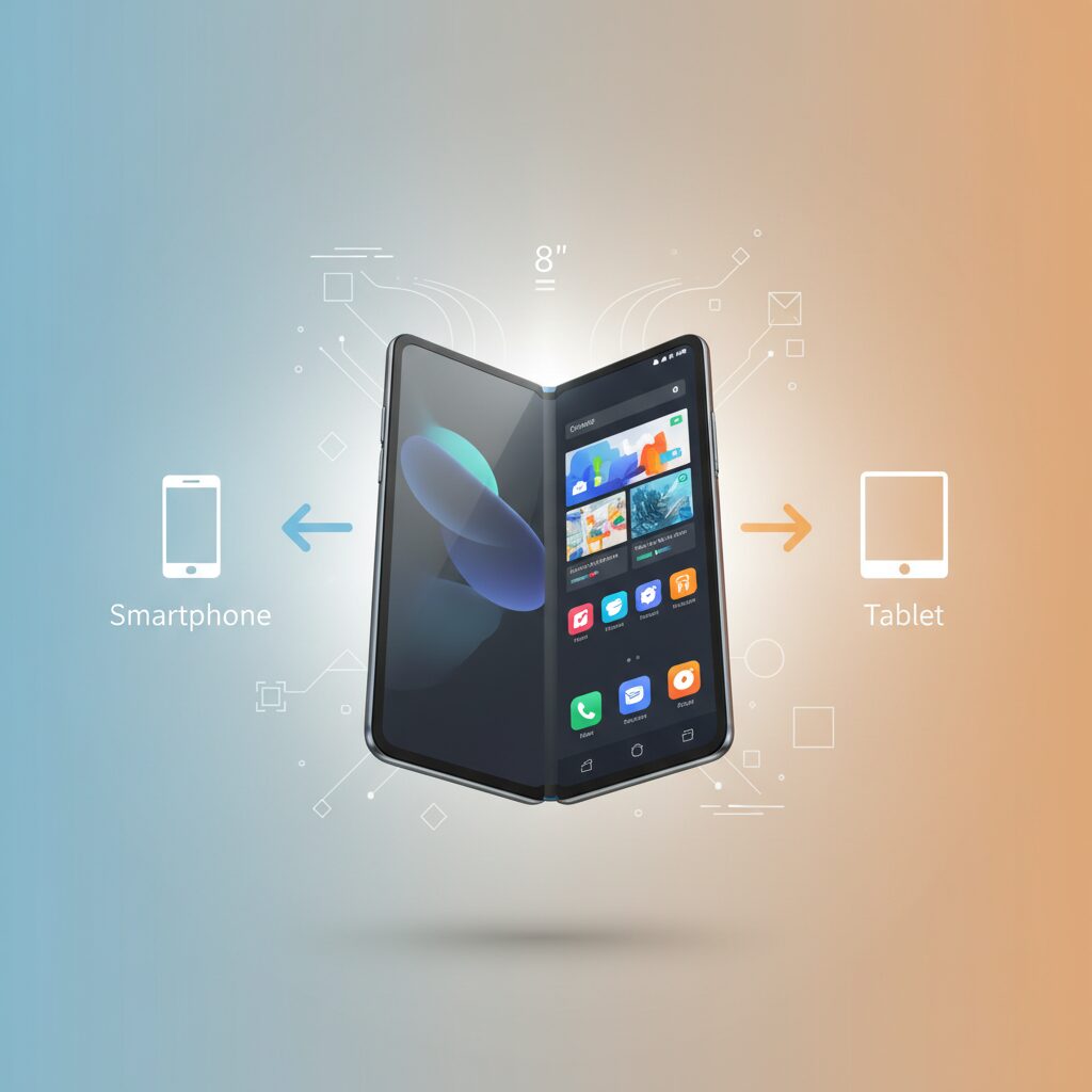 Galaxy Z Fold7 Positioning: Between Smartphone and Tablet のイメージ