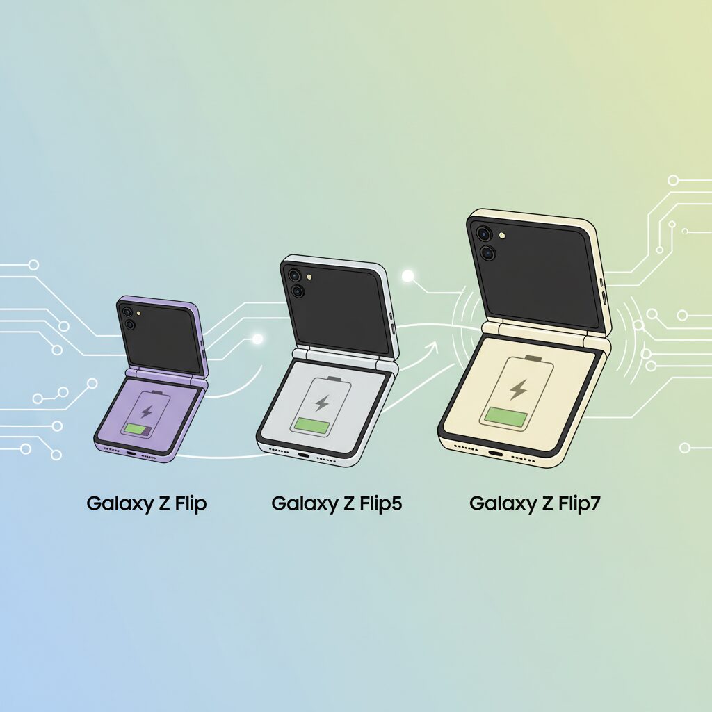 Battery Capacity Evolution in the Galaxy Z Flip Series のイメージ