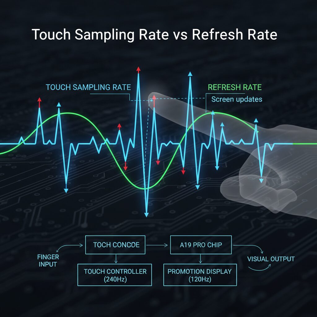 Touch Sampling Rate vs Refresh Rate: What Apple Does Differently のイメージ
