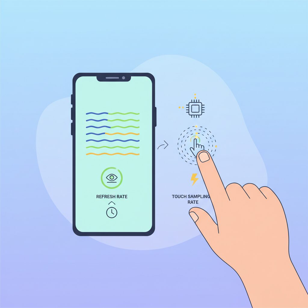 What Touch Sampling Rate Really Means and How It Differs from Refresh Rate のイメージ