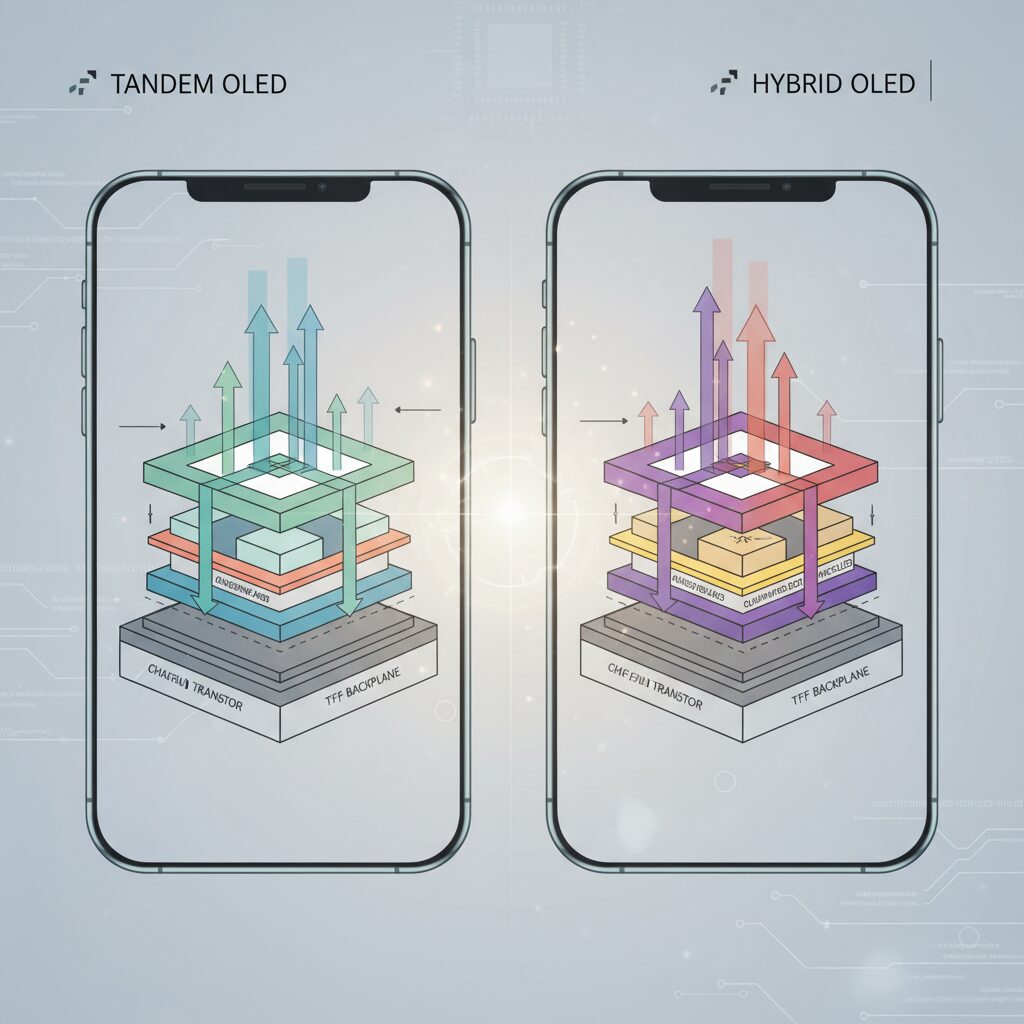 Display Architecture Choices: Tandem OLED vs Hybrid Approaches のイメージ