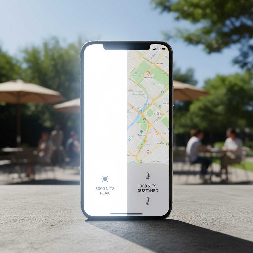 Understanding Peak Brightness vs Sustained Full-Screen Brightness のイメージ