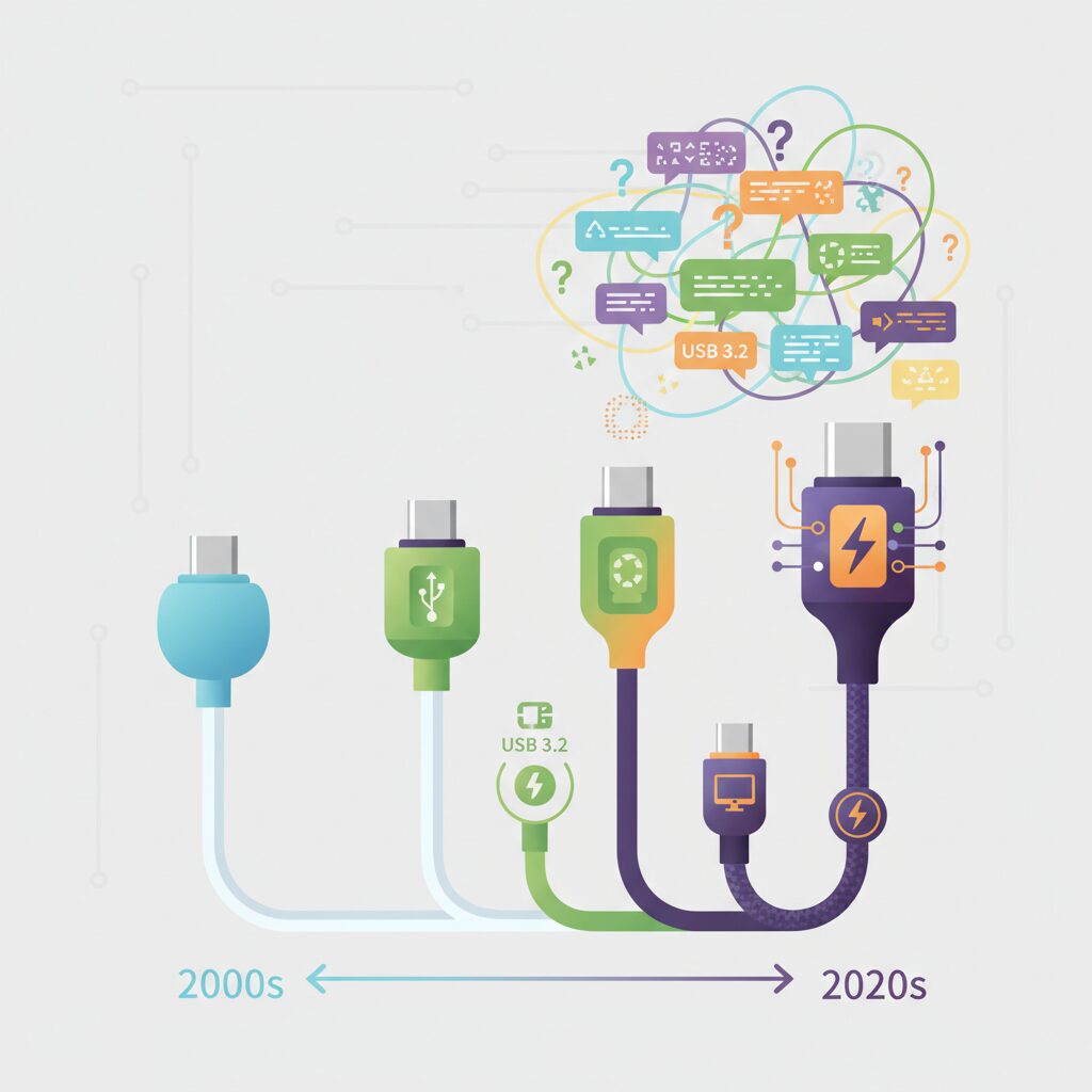 The Evolution of USB Standards and the Naming Confusion のイメージ