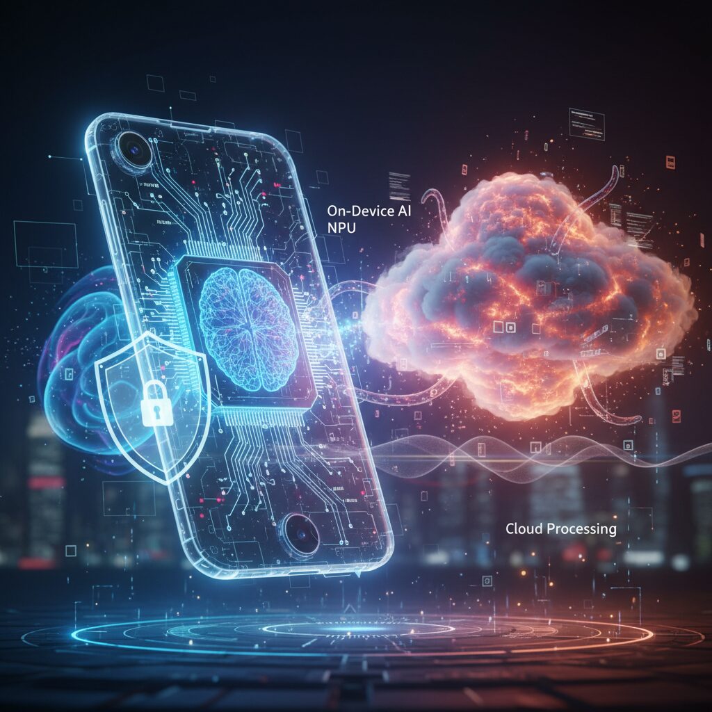 On-Device AI vs Cloud Processing: Why NPUs Are the New Privacy Battleground のイメージ
