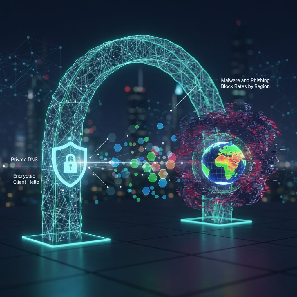 DNS Filtering in Practice: Malware and Phishing Block Rates by Region のイメージ