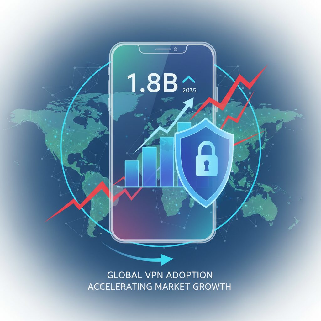 Global VPN Adoption by the Numbers: 1.8 Billion Users and Accelerating Market Growth のイメージ