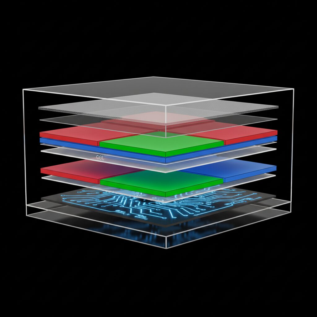 Tandem OLED Architecture: Doubling Emission Layers to Extend Lifespan のイメージ