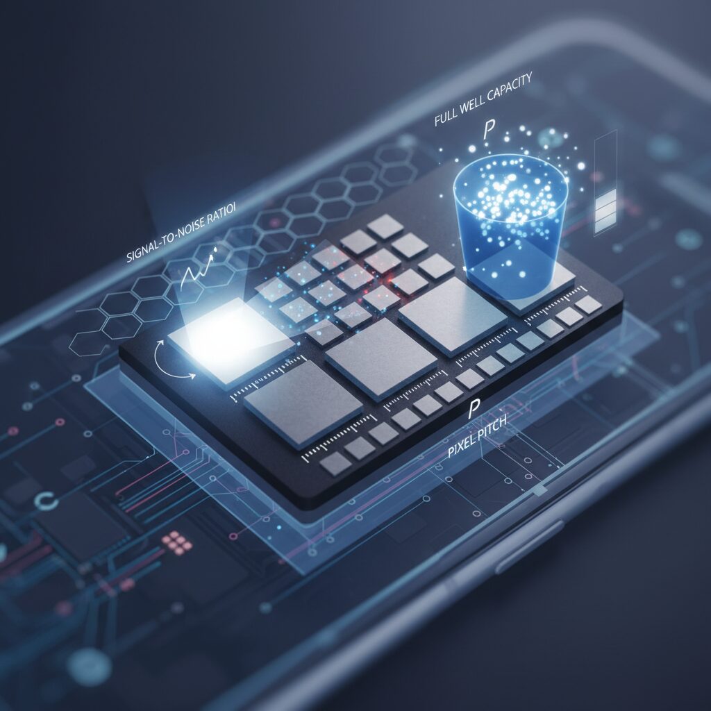 The Physics of Sensor Size: Signal-to-Noise Ratio, Pixel Pitch, and Full Well Capacity のイメージ