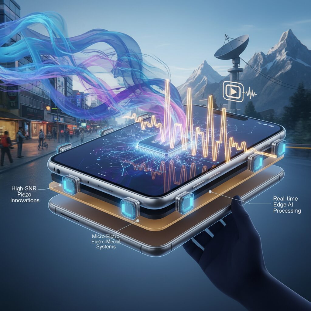 The 2026 MEMS Microphone Market: High-SNR, Digital, and Piezo Innovations のイメージ