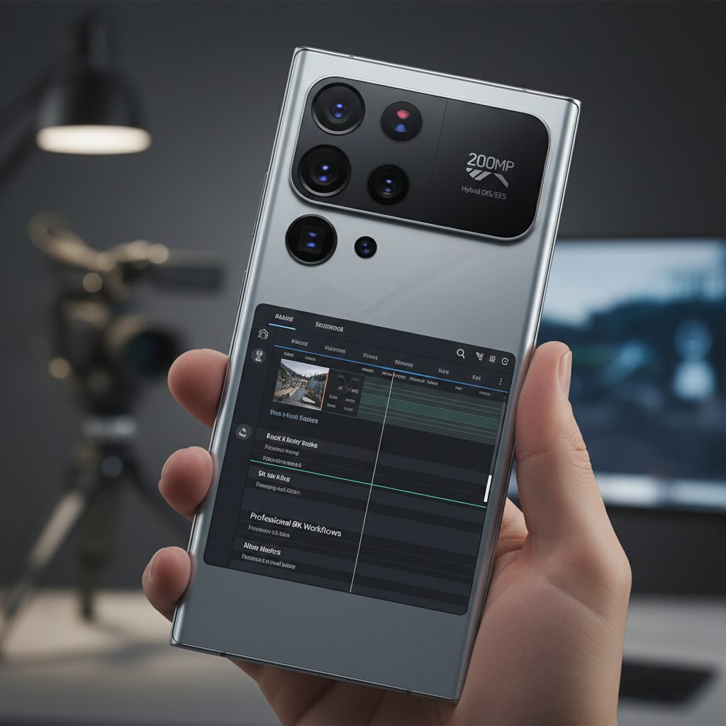 Samsung Galaxy S26 Ultra: 200MP Hybrid OIS/EIS and Professional 8K Workflows のイメージ