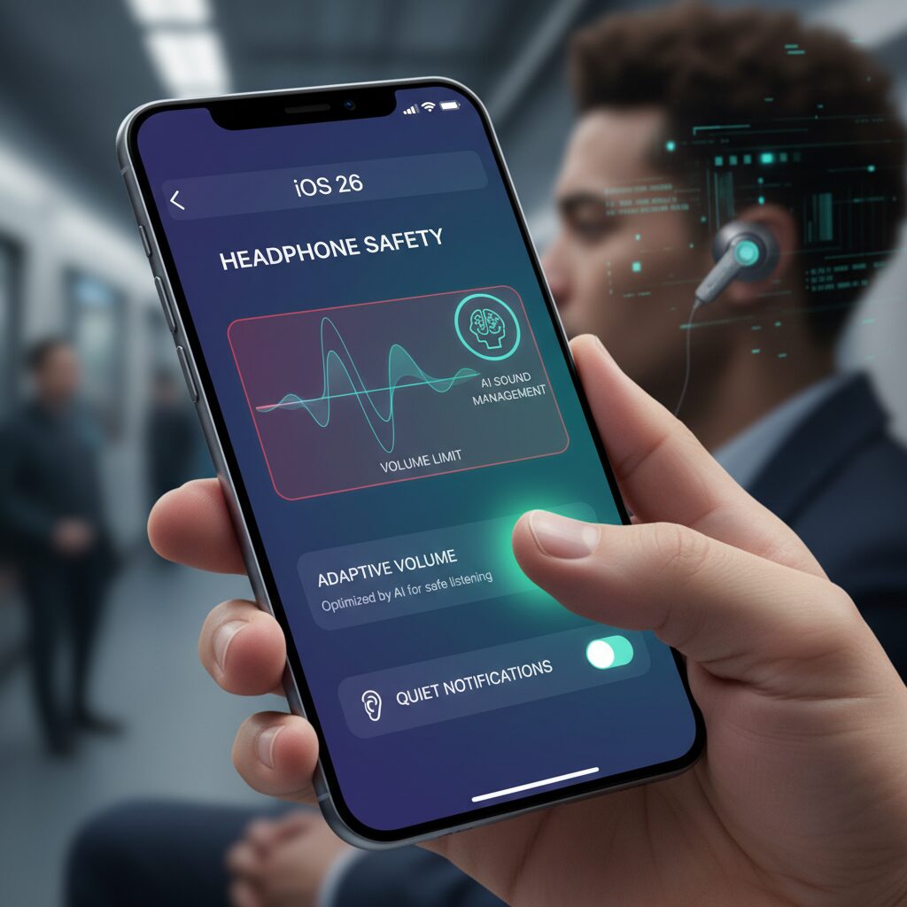 How iOS 26 Enforces Volume Limits with AI and Headphone Safety Controls のイメージ