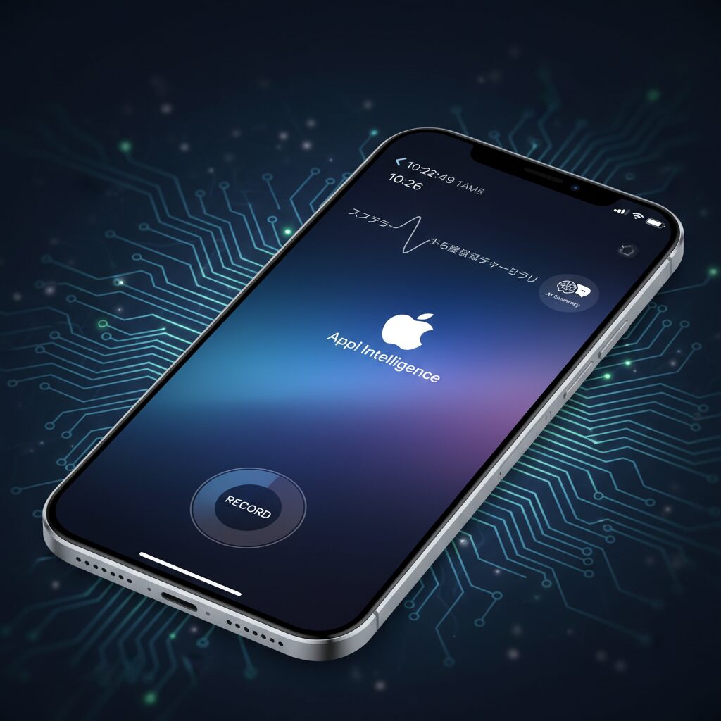 iOS 26 and Apple Intelligence: Native Recording, Transcription, and AI Summaries のイメージ