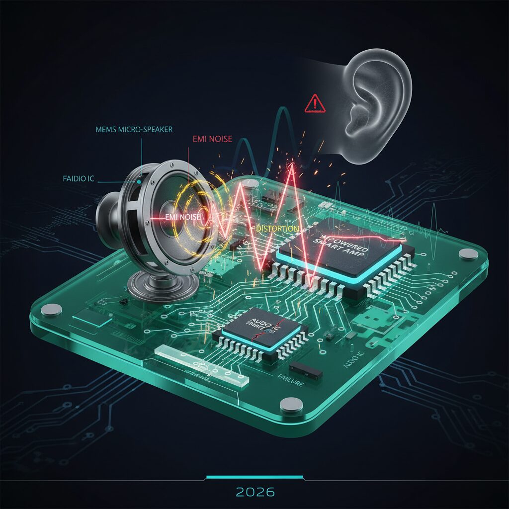 Audio IC Failures, EMI Noise, and the Hidden Electrical Causes of Crackling Sound のイメージ