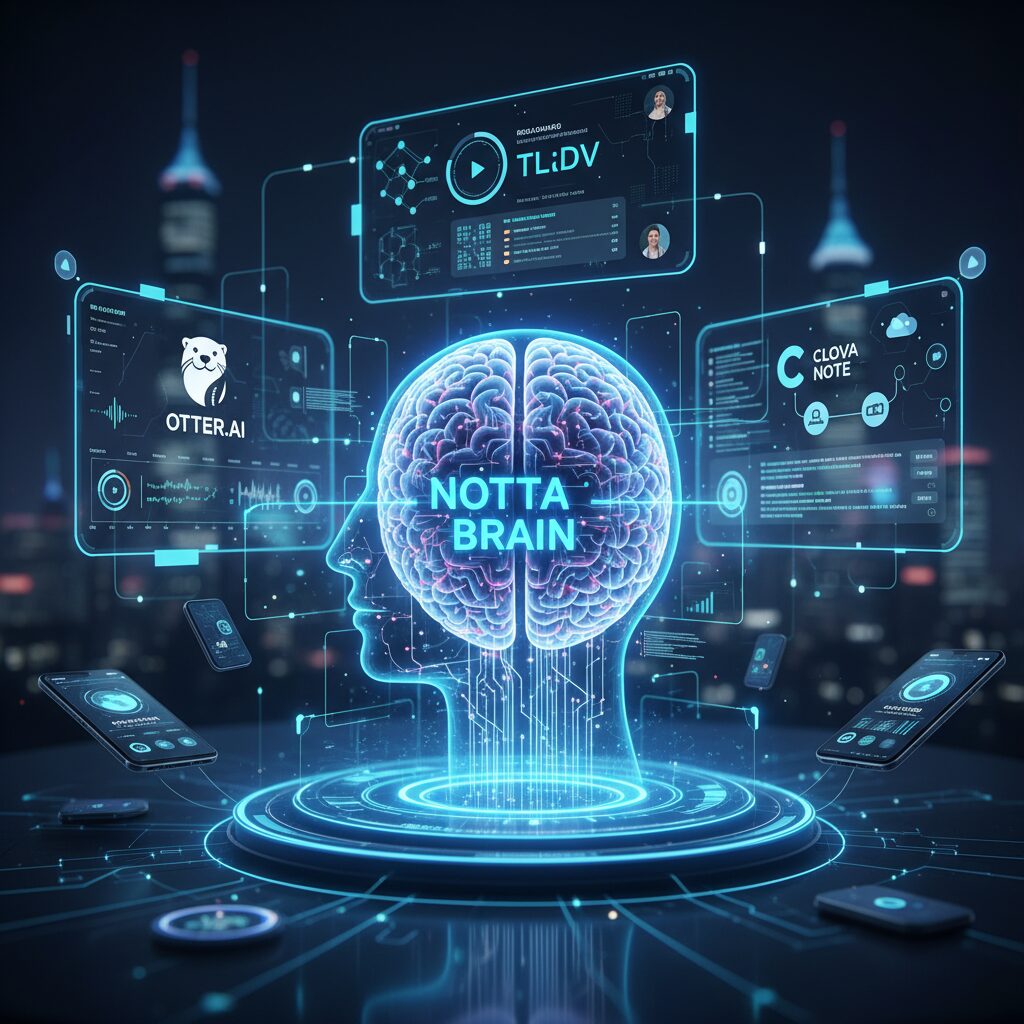 AI Meeting Platforms in 2026: Notta Brain, Otter.ai, tl;dv, and CLOVA Note Compared のイメージ
