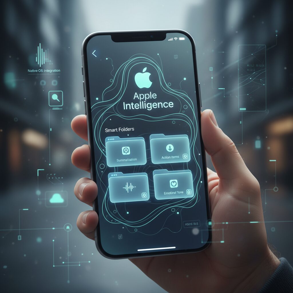 Native OS Integration: Apple Intelligence in iOS 19 and Smart Folders in Voice Memos のイメージ
