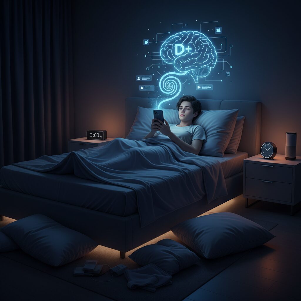 Dopamine Loops and Bedtime Procrastination in Modern Apps のイメージ