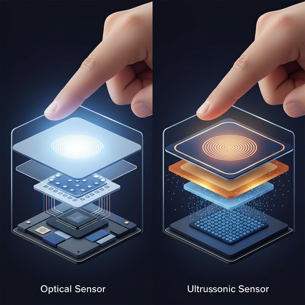 Optical vs Ultrasonic In-Display Sensors: Structural Differences That Matter のイメージ