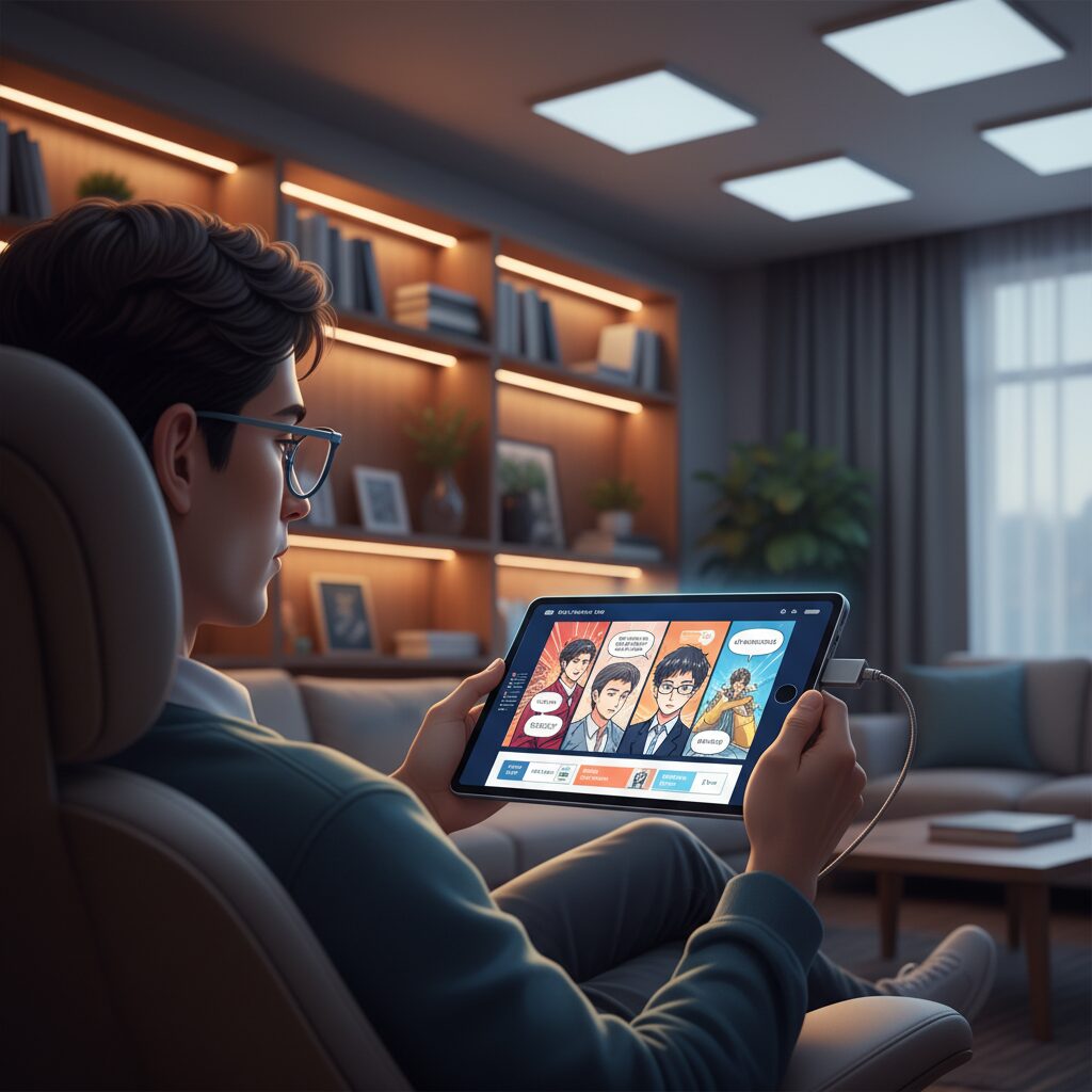 Why Comics and Webtoon Are Redefining Tablet-Centric Reading のイメージ
