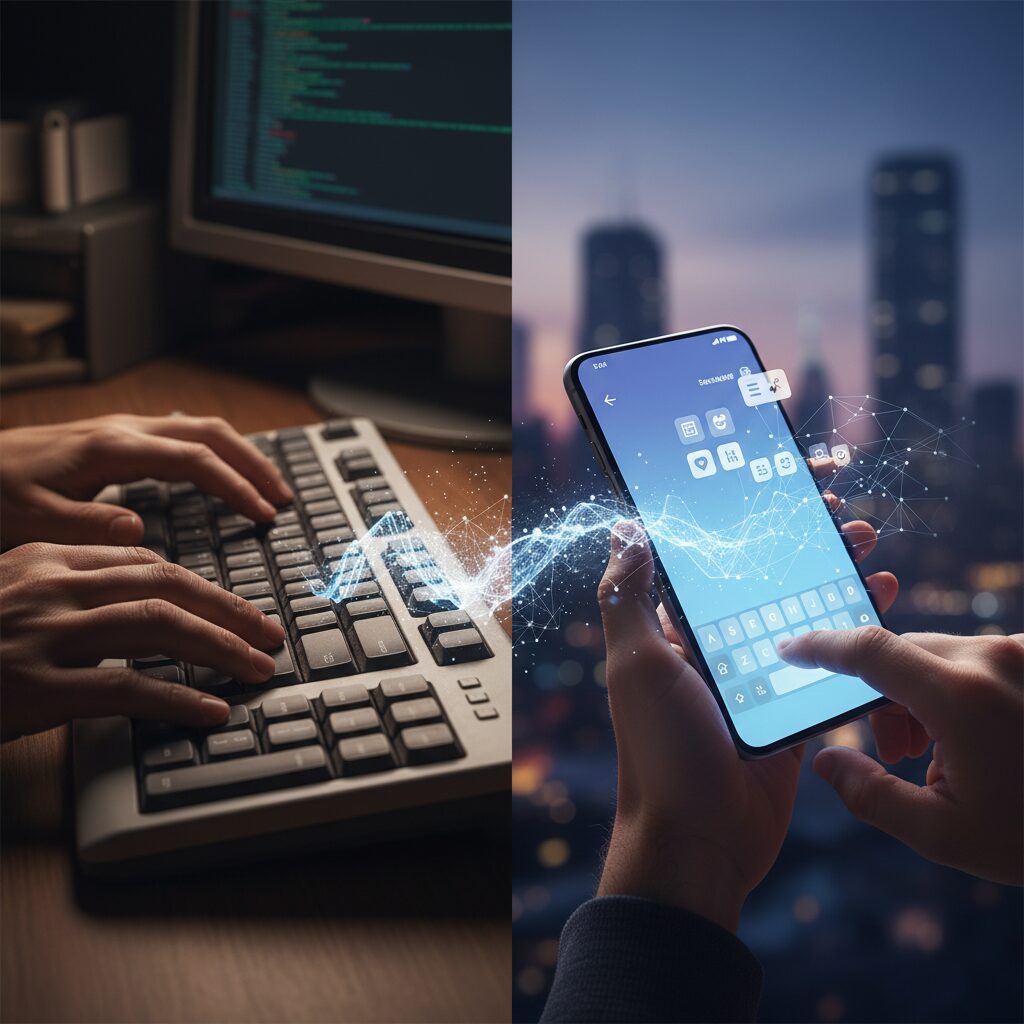 From Physical QWERTY to Touchscreens: The Ergonomic Shift のイメージ