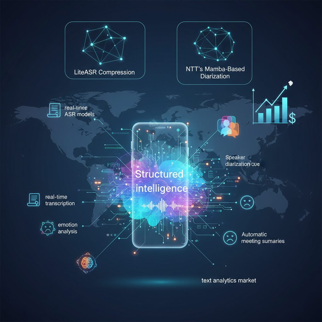 Academic Breakthroughs: LiteASR Compression and NTT’s Mamba-Based Diarization のイメージ