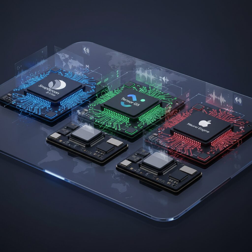 The Rise of the NPU: Snapdragon 8 Elite, Tensor G5, and Apple Neural Engine Compared のイメージ
