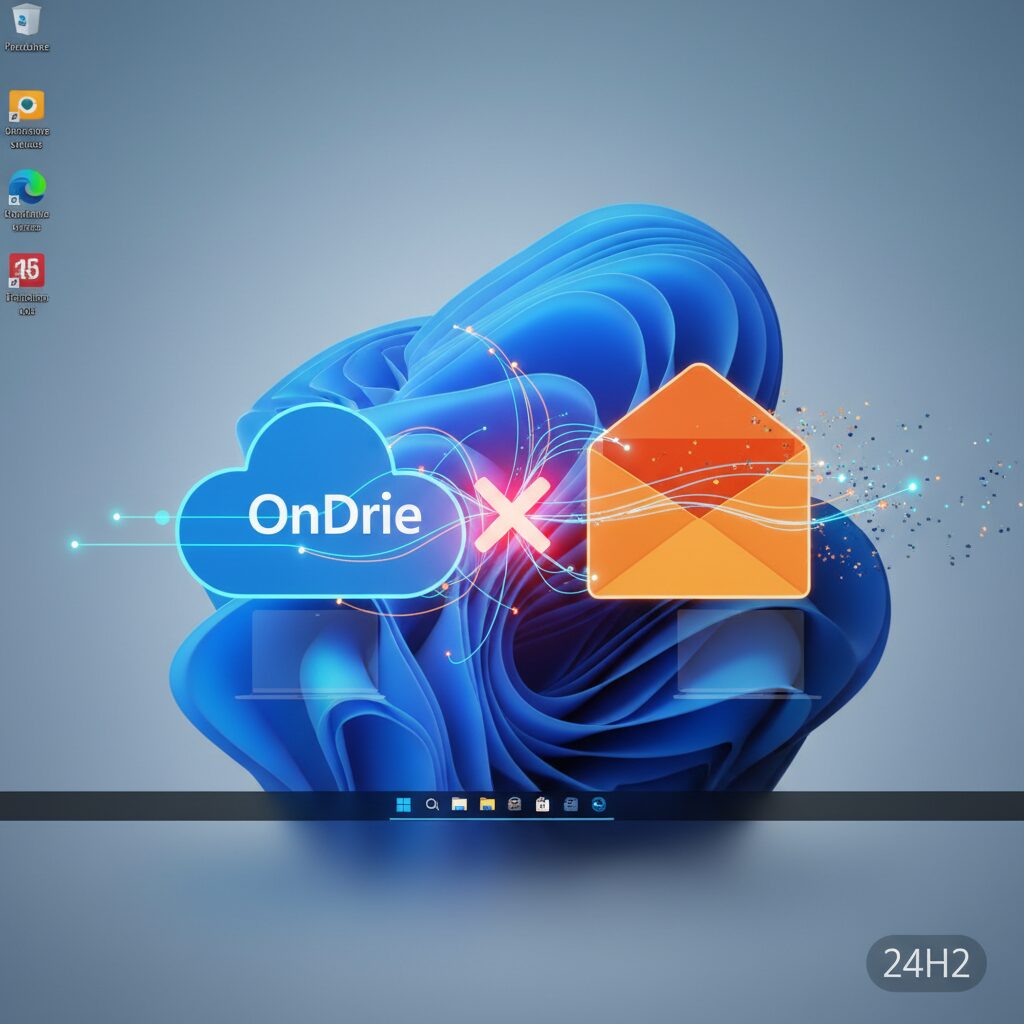 Windows 11 24H2 and the Outlook–OneDrive Conflict Explained のイメージ