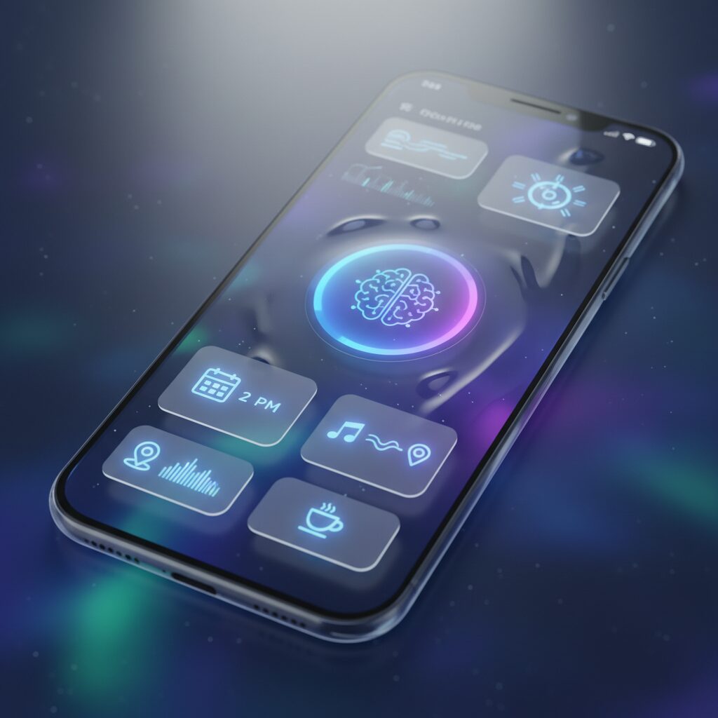 iOS 19 and the Rise of Liquid Glass: Depth, AI, and Predictive Interfaces のイメージ