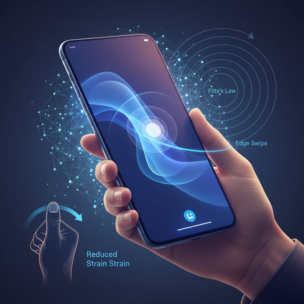 Fitts’s Law and the Large-Screen Dilemma: Why Edge Swipes Win のイメージ