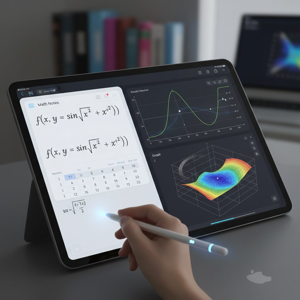Dynamic 2D and 3D Graphing Directly from Handwritten Equations のイメージ
